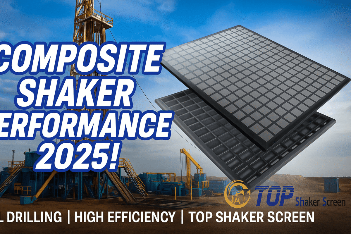Composite shaker screen performance in drilling 2025 demo by TOP Shaker Screen