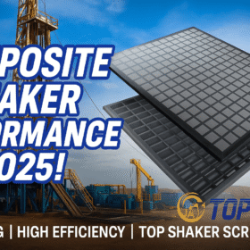 Composite shaker screen performance in drilling 2025 demo by TOP Shaker Screen