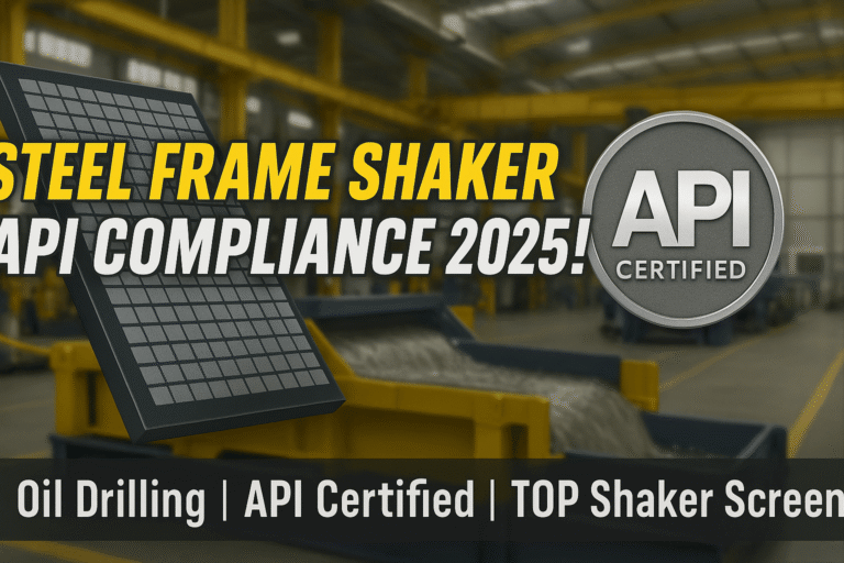 Steel frame shaker screen API compliance 2025 demo by TOP Shaker Screen