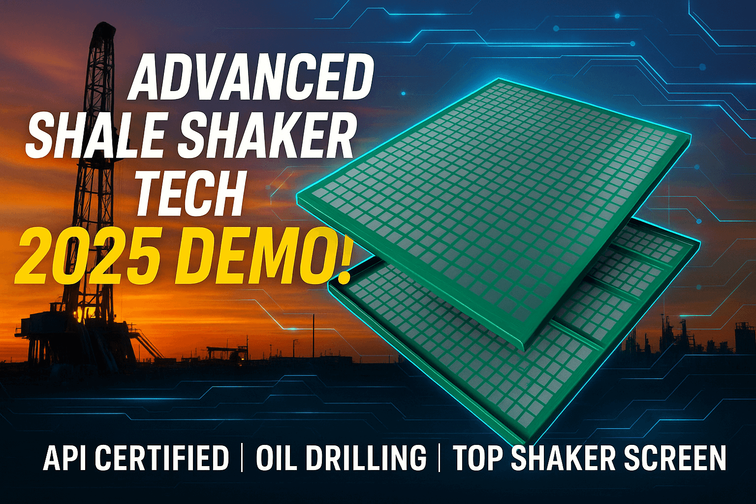 Advanced shale shaker screen technology demo 2025 by TOP Shaker Screen