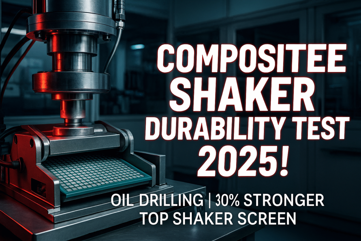 Composite shaker screen durability test 2025 for oil drilling by TOP Shaker Screen