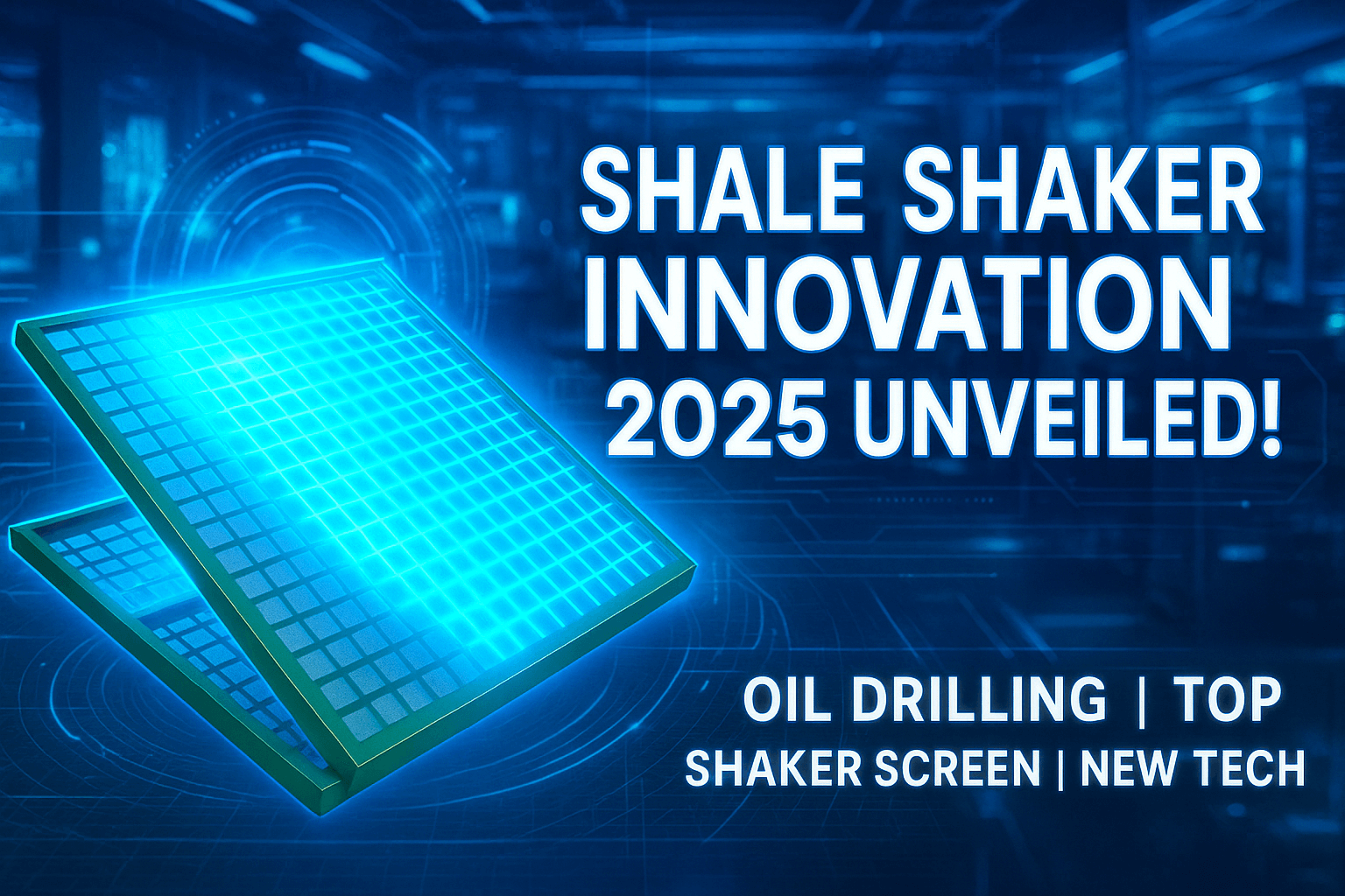Shale shaker screen innovation 2025 demo by TOP Shaker Screen