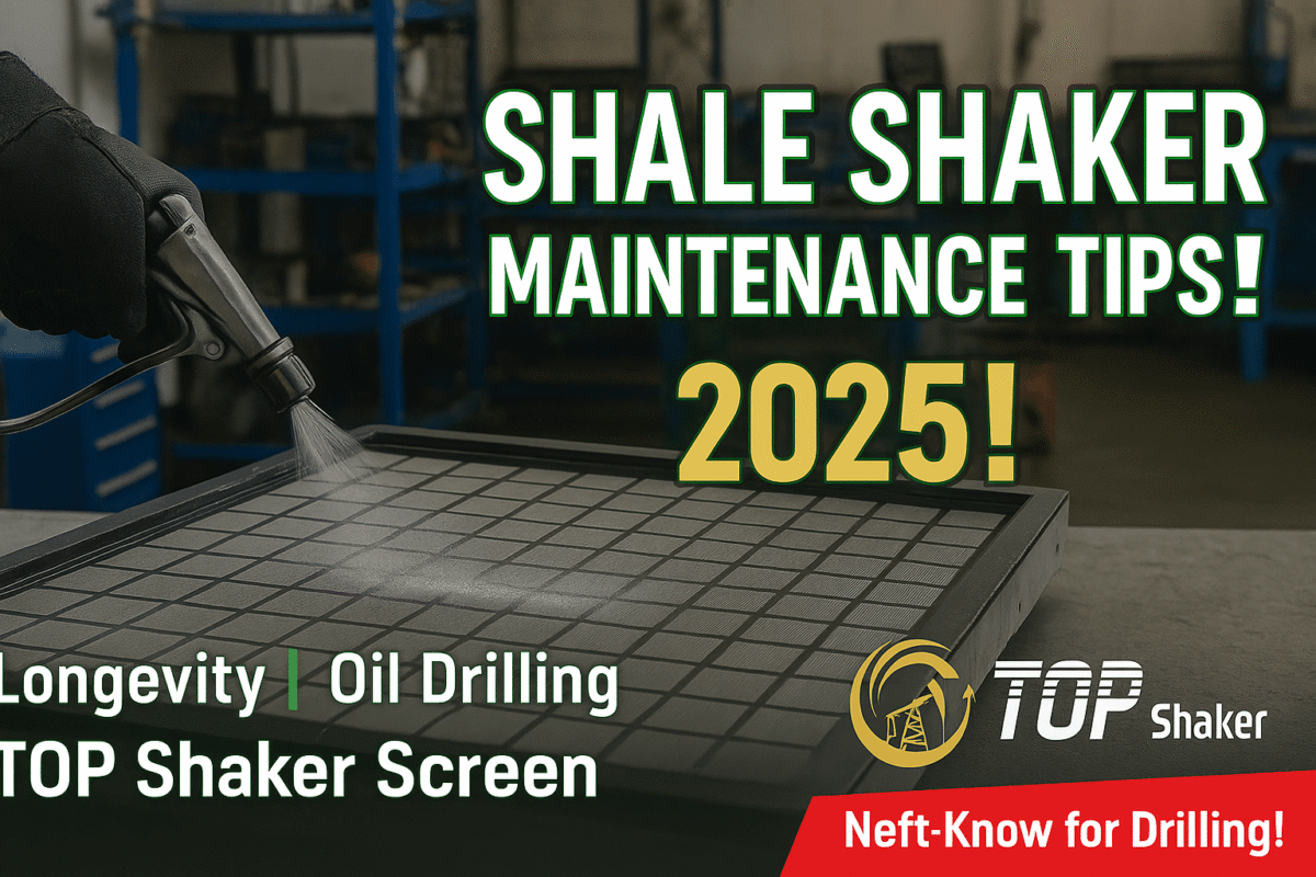 Shale shaker screen maintenance tips to extend lifespan 2025